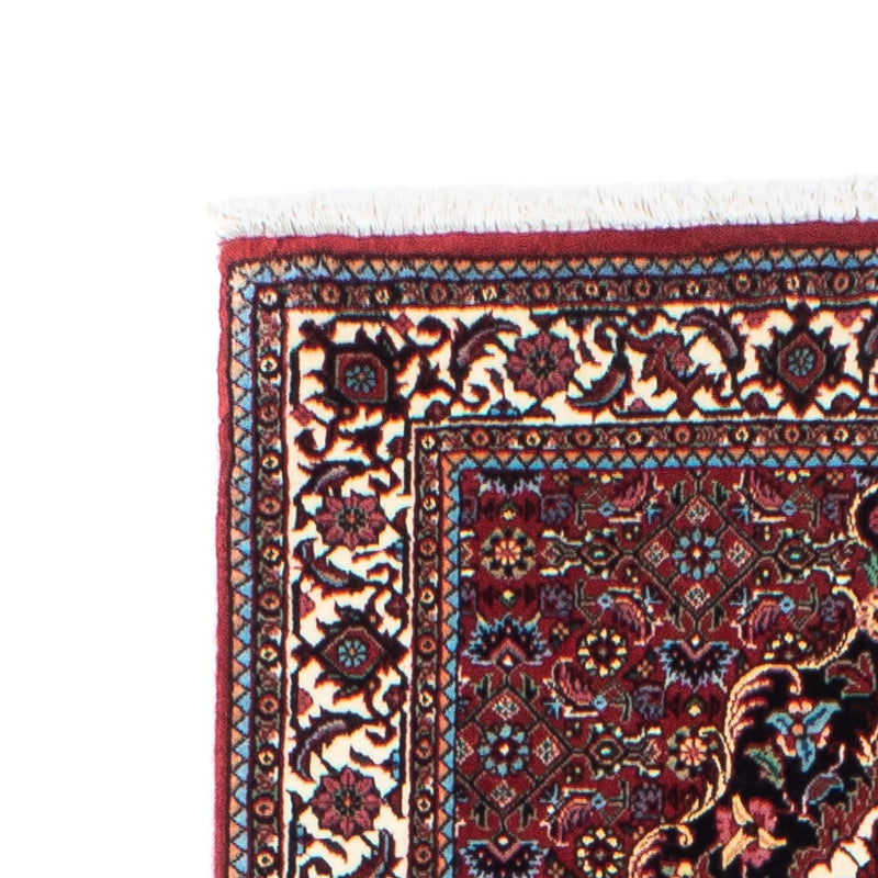 Alfombra de pasillo Alfombra persa - Bidjar - 205 x 74 cm - rojo oscuro