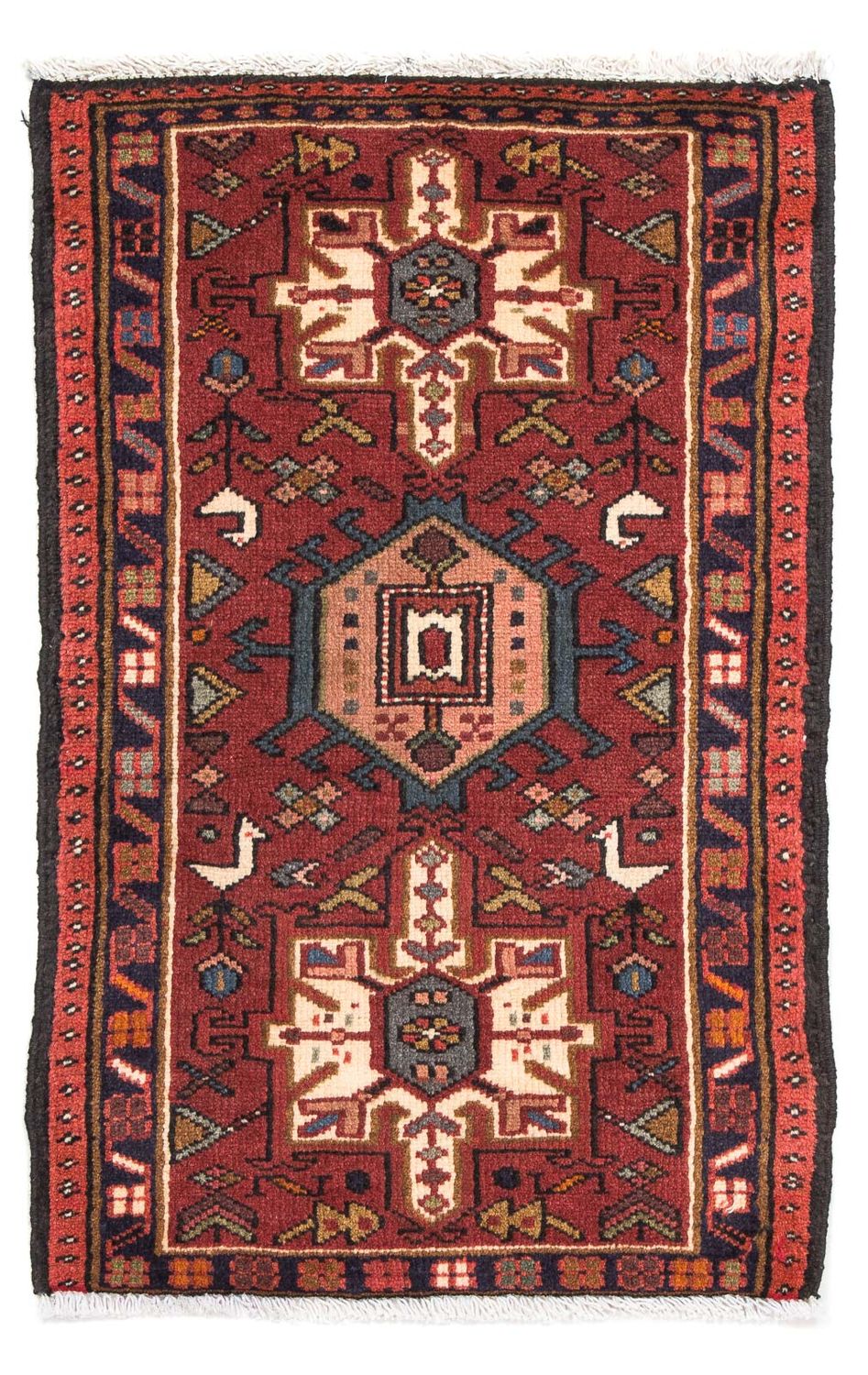 Alfombra persa - Nómada - 96 x 60 cm - marrón
