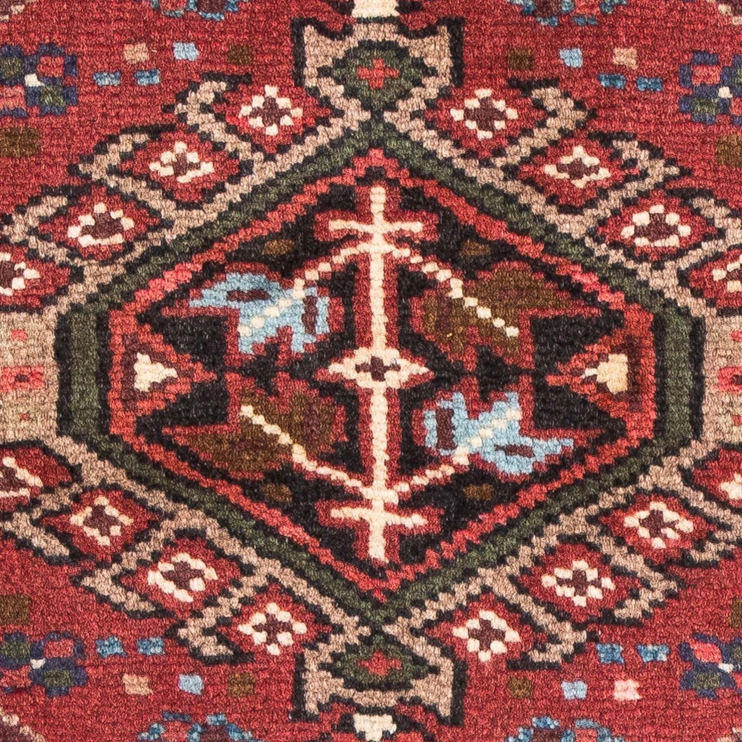 Alfombra persa - Nómada - 106 x 64 cm - rojo oscuro