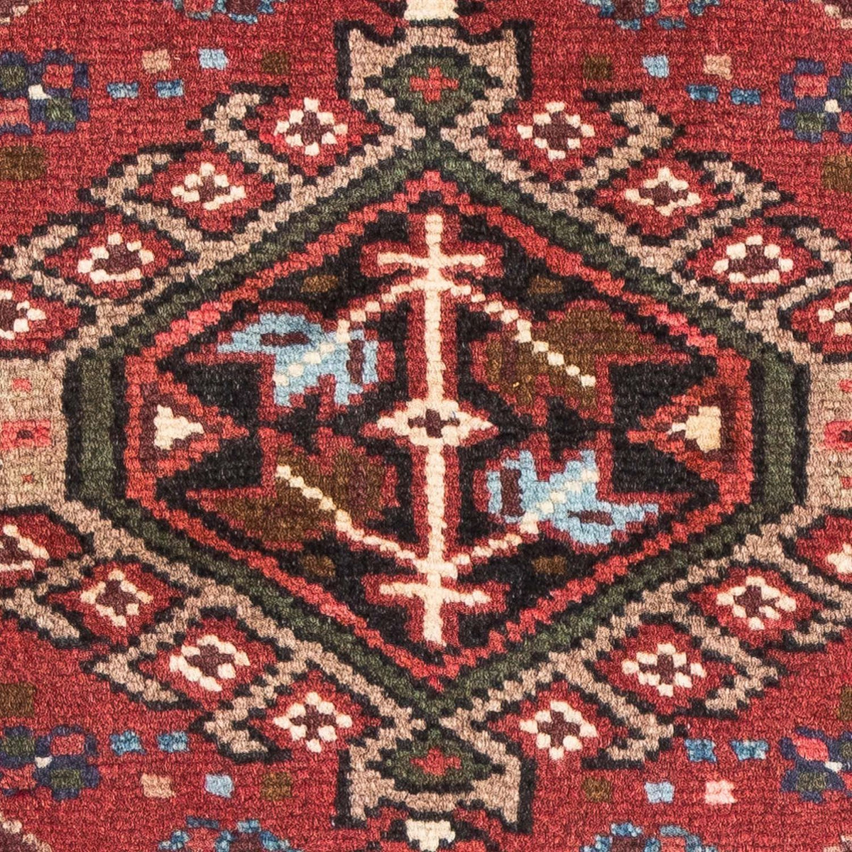 Alfombra persa - Nómada - 106 x 64 cm - rojo oscuro