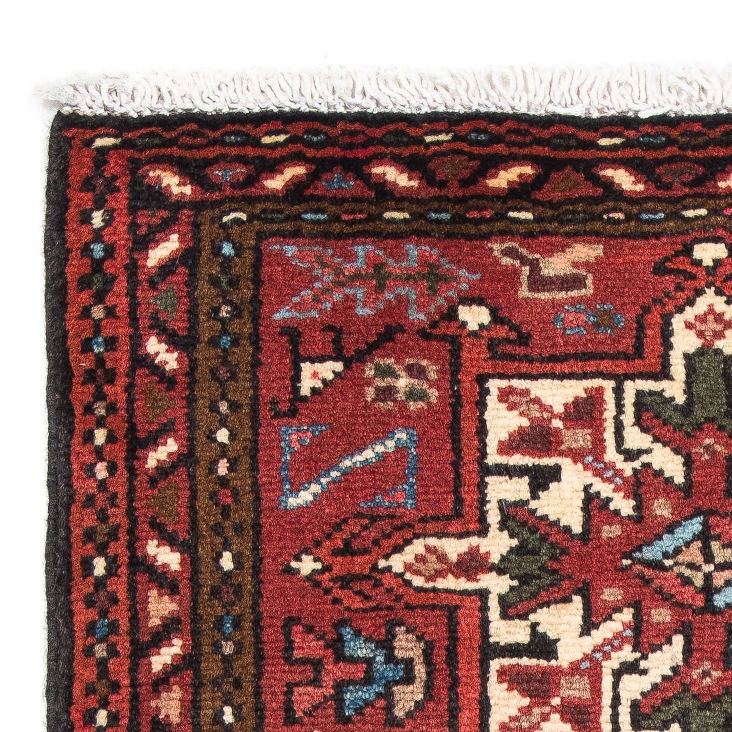 Alfombra persa - Nómada - 106 x 64 cm - rojo oscuro