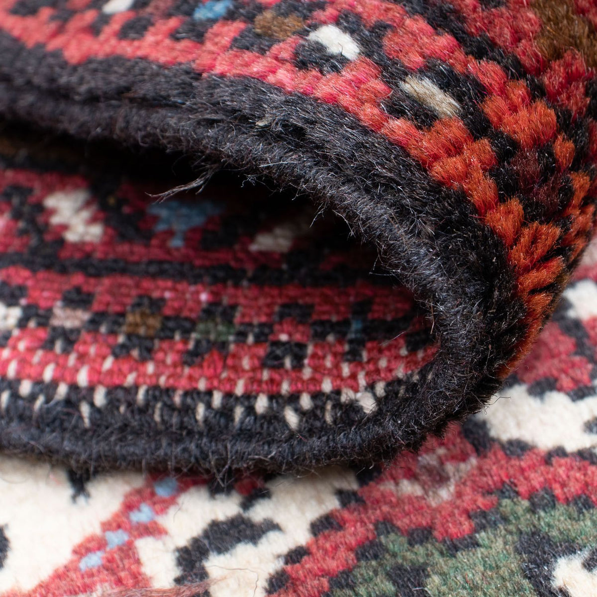 Alfombra persa - Nómada - 106 x 64 cm - rojo oscuro