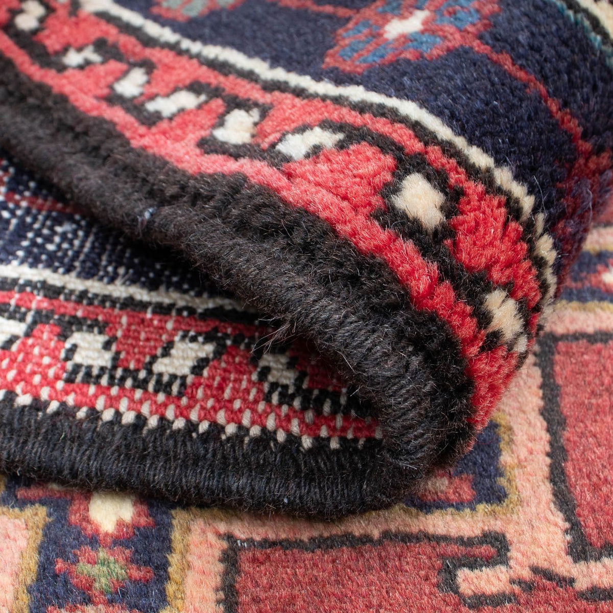 Alfombra persa - Nómada - 100 x 72 cm - marrón