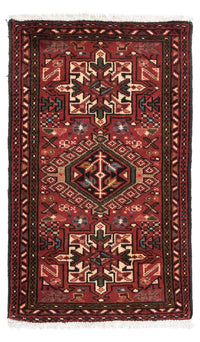 Alfombra persa - Nómada - 105 x 66 cm - rojo oscuro