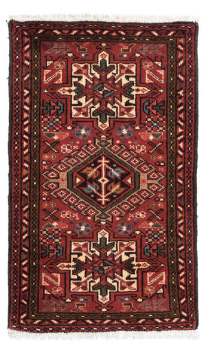 Alfombra persa - Nómada - 105 x 66 cm - rojo oscuro