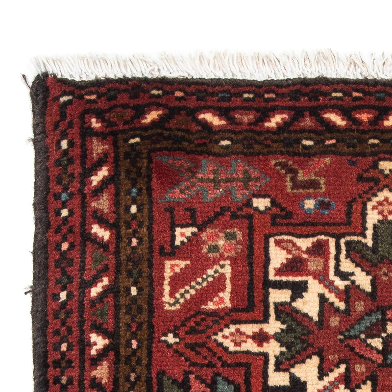Alfombra persa - Nómada - 105 x 66 cm - rojo oscuro