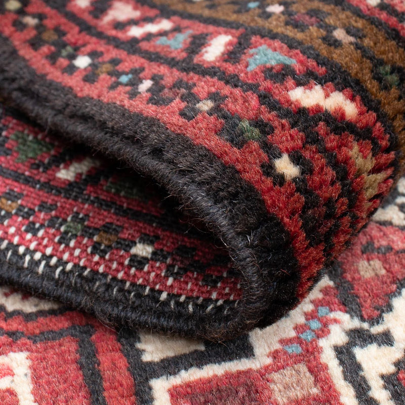 Alfombra persa - Nómada - 105 x 66 cm - rojo oscuro