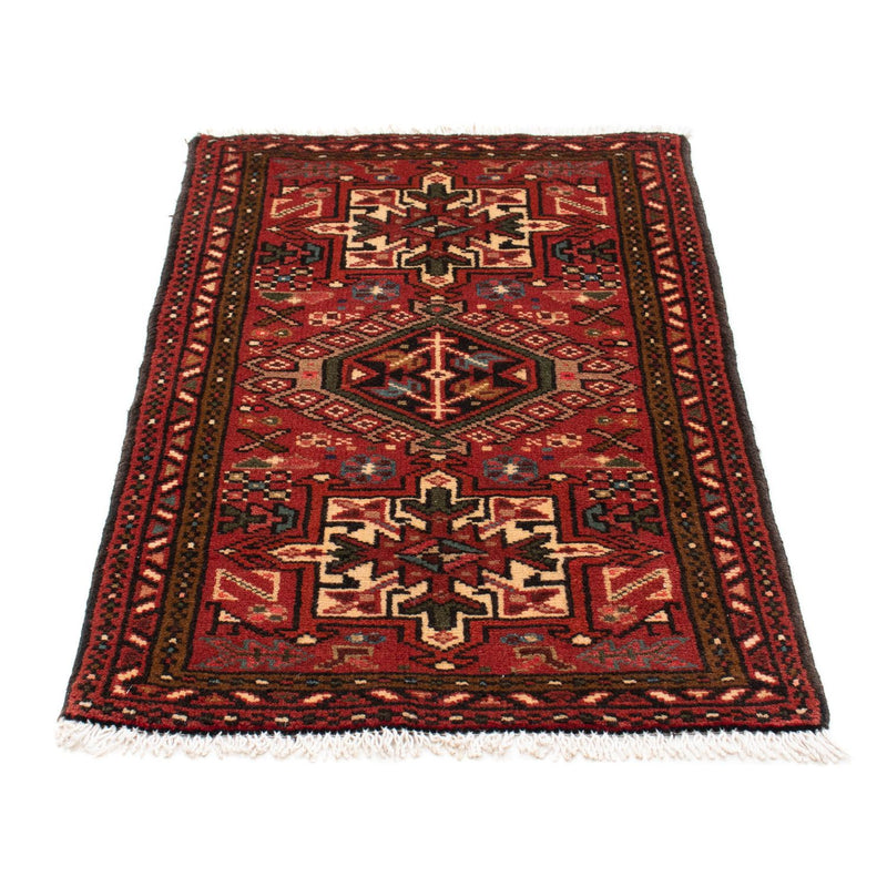 Alfombra persa - Nómada - 105 x 66 cm - rojo oscuro