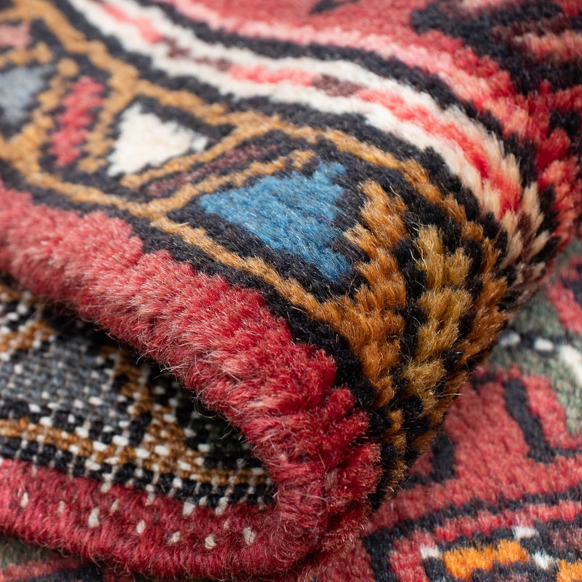 Alfombra persa - Nómada - 105 x 60 cm - rojo oscuro