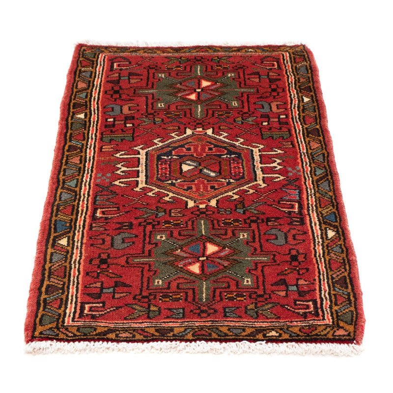Alfombra persa - Nómada - 105 x 60 cm - rojo oscuro