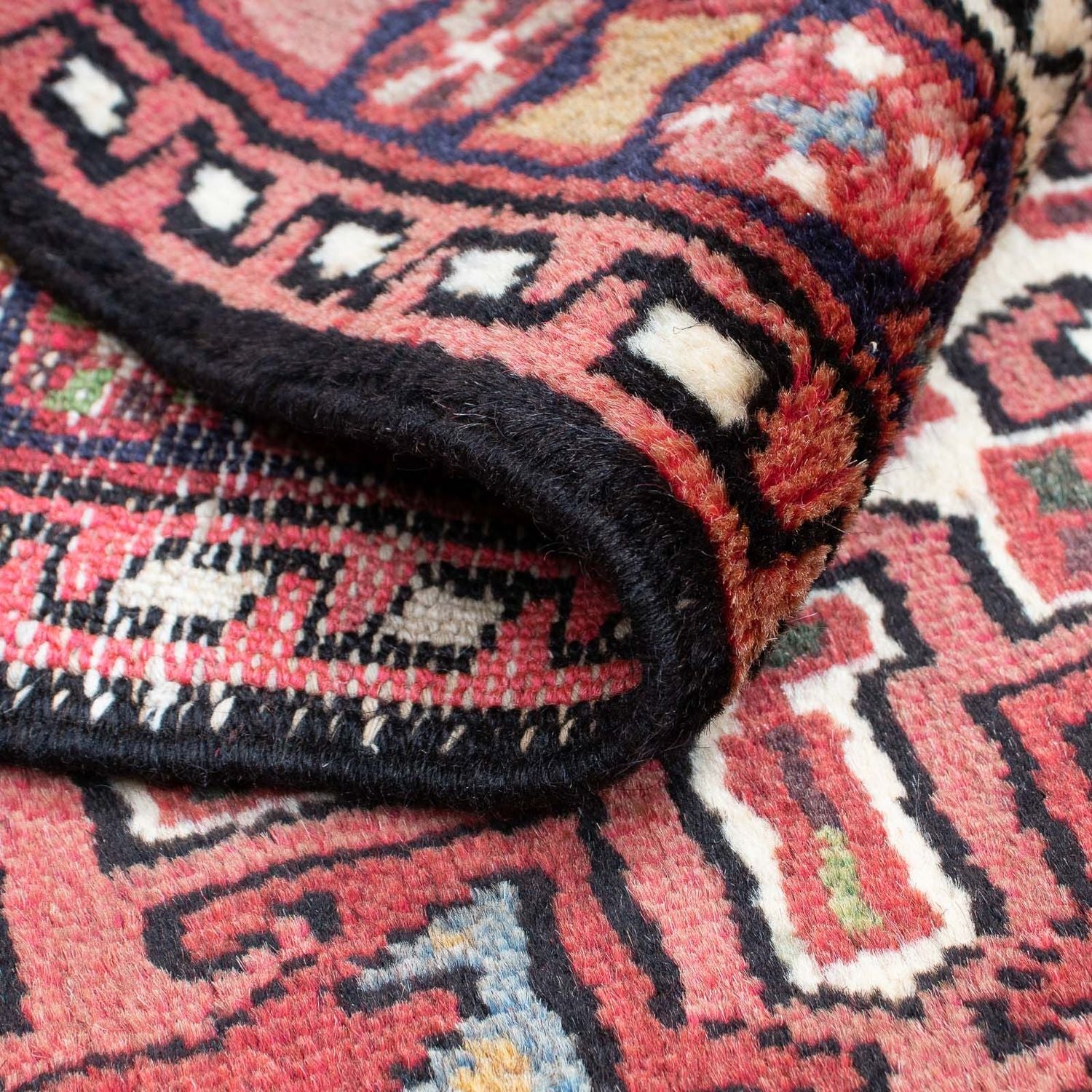 Alfombra persa - Nómada - 105 x 65 cm - rojo oscuro