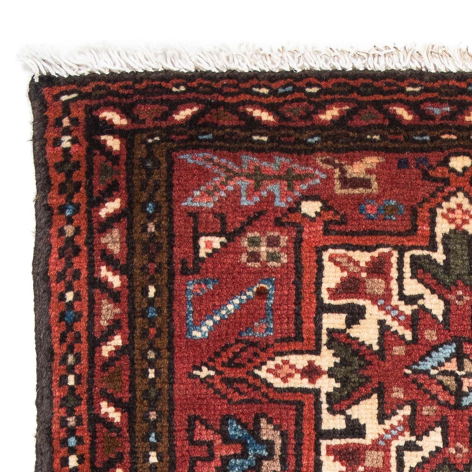 Alfombra persa - Nómada - 108 x 65 cm - rojo oscuro