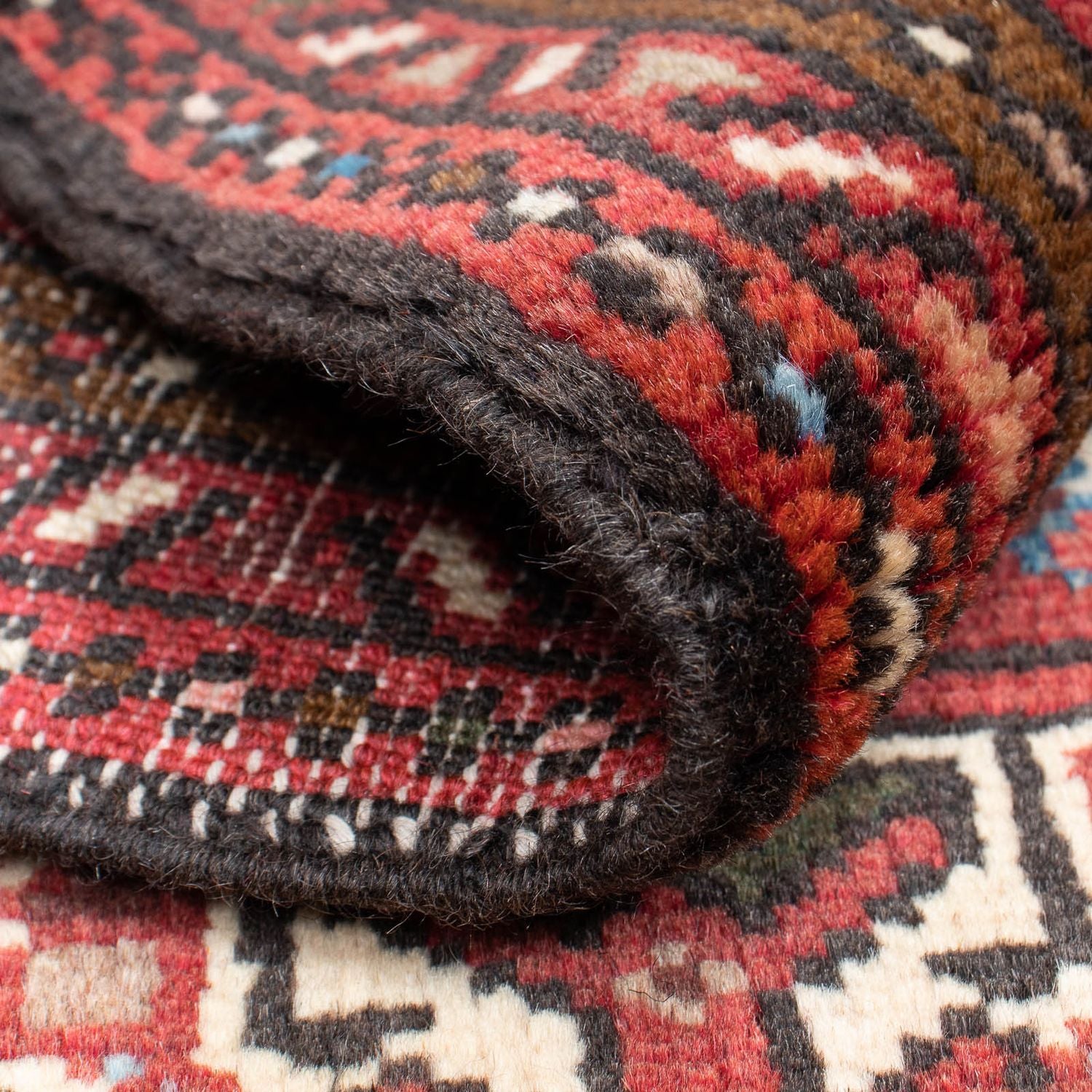 Alfombra persa - Nómada - 108 x 65 cm - rojo oscuro