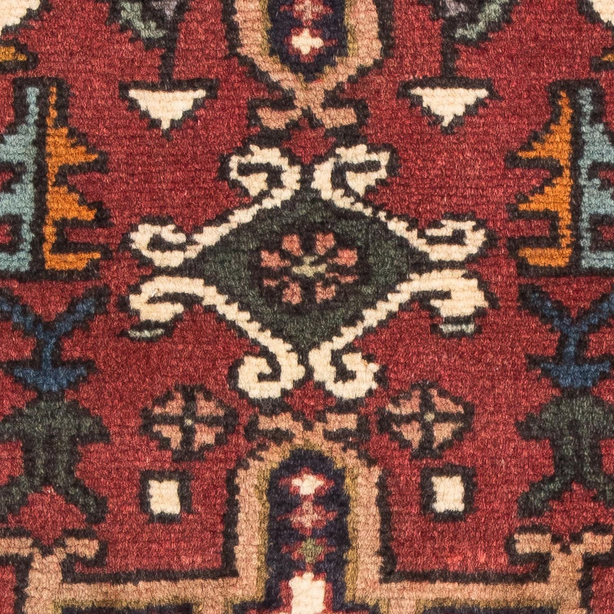 Alfombra persa - Nómada - 105 x 75 cm - rojo oscuro