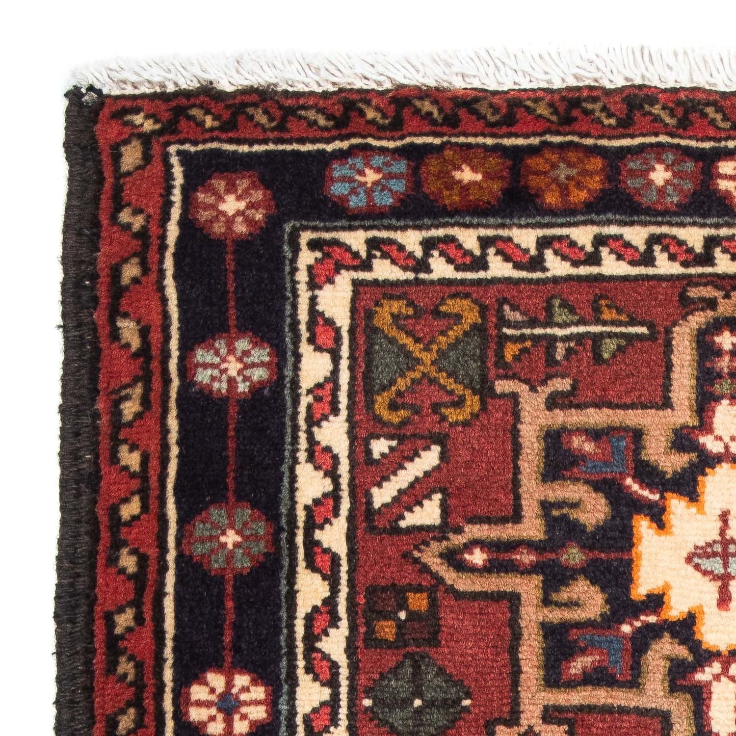 Alfombra persa - Nómada - 105 x 75 cm - rojo oscuro