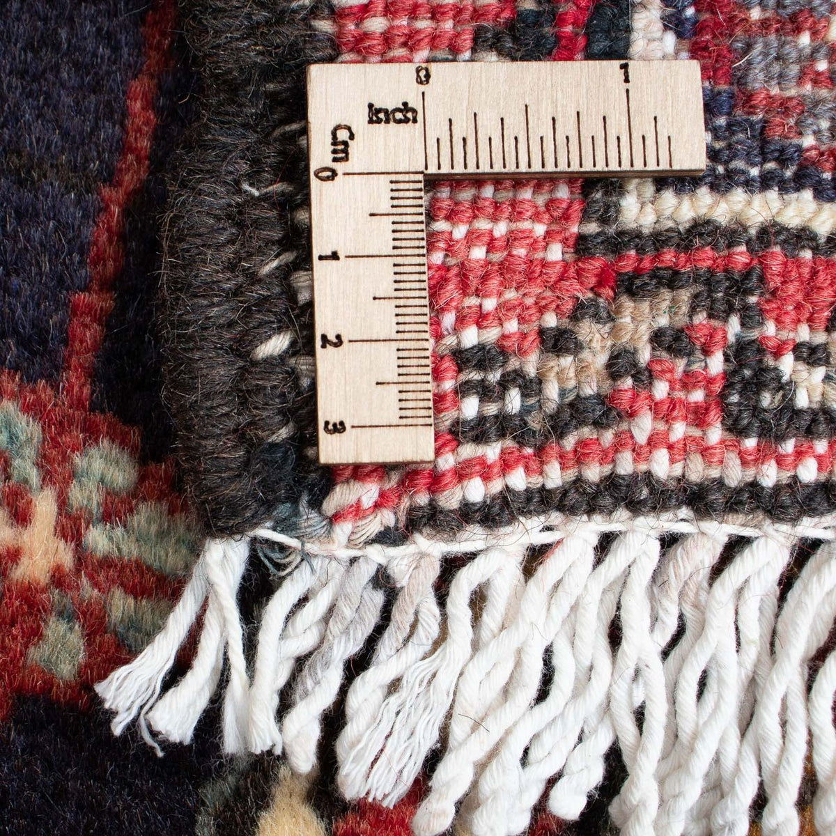 Alfombra persa - Nómada - 105 x 75 cm - rojo oscuro