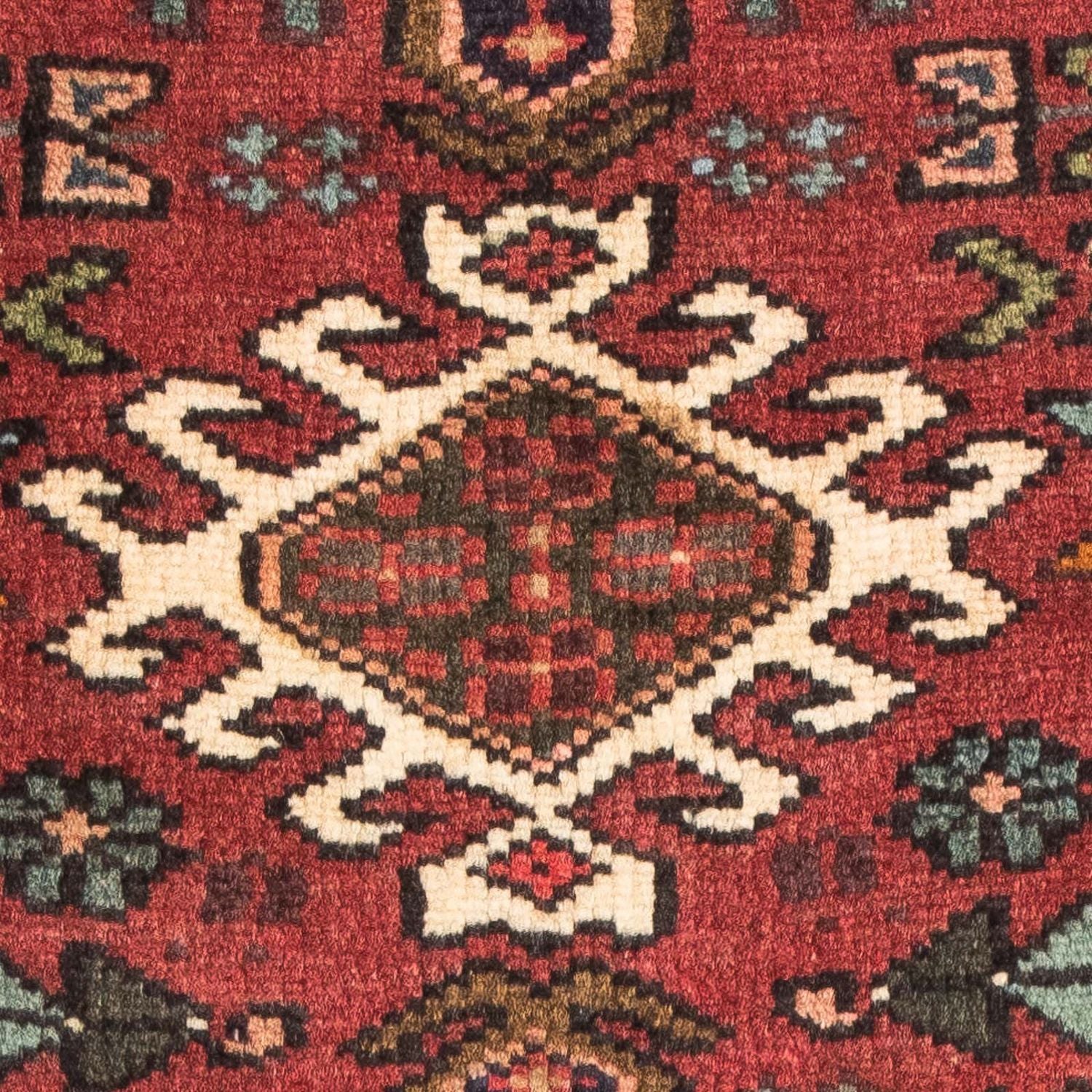 Alfombra persa - Nómada - 110 x 72 cm - rojo oscuro