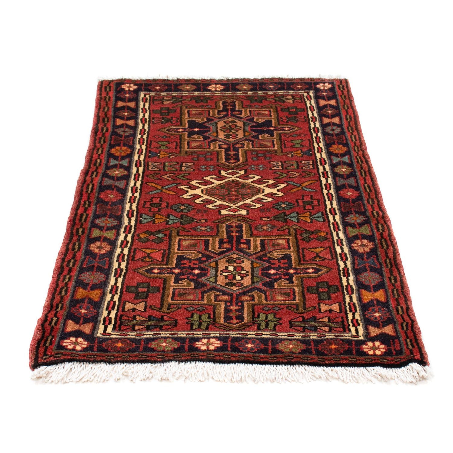 Alfombra persa - Nómada - 110 x 72 cm - rojo oscuro