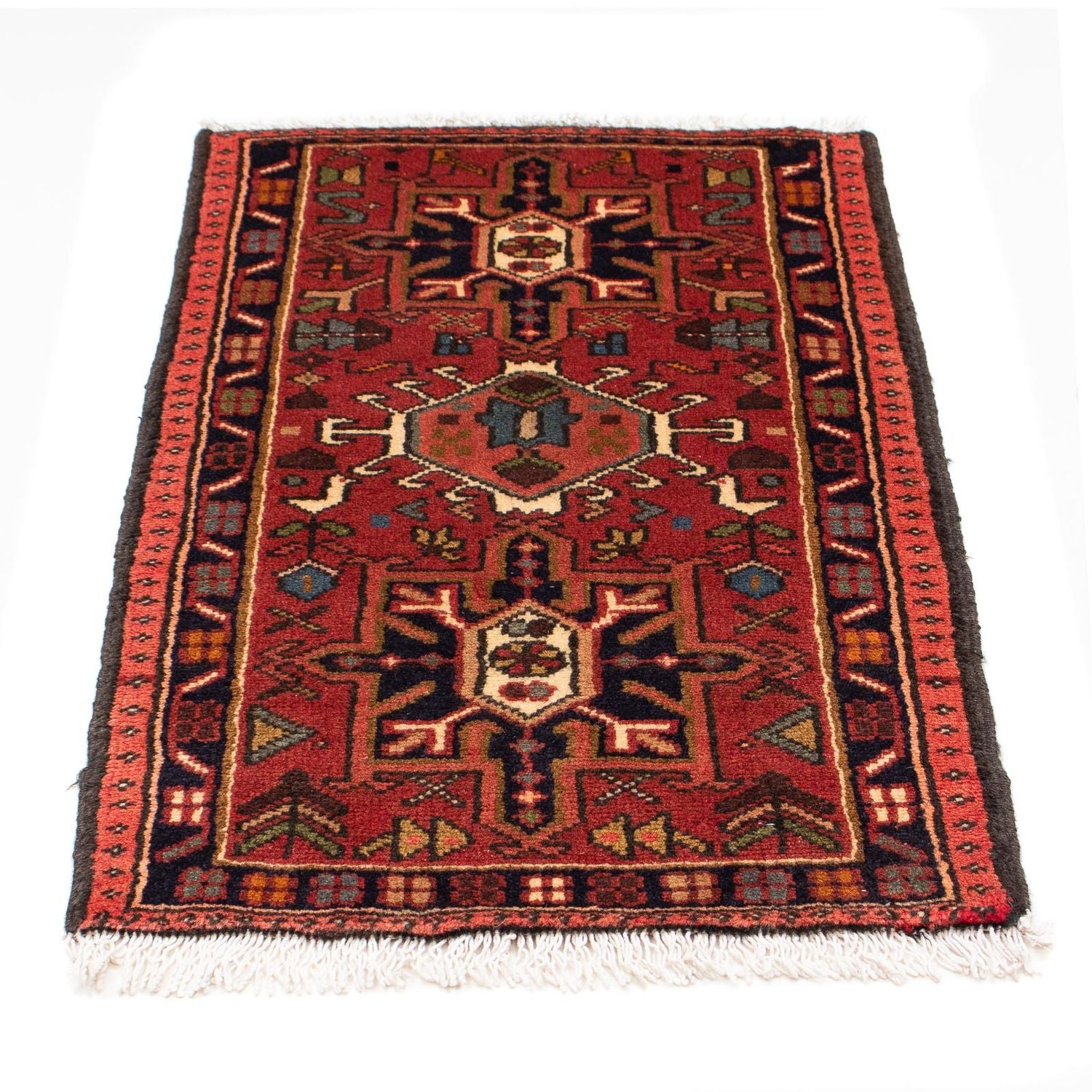 Alfombra persa - Nómada - 95 x 57 cm - óxido
