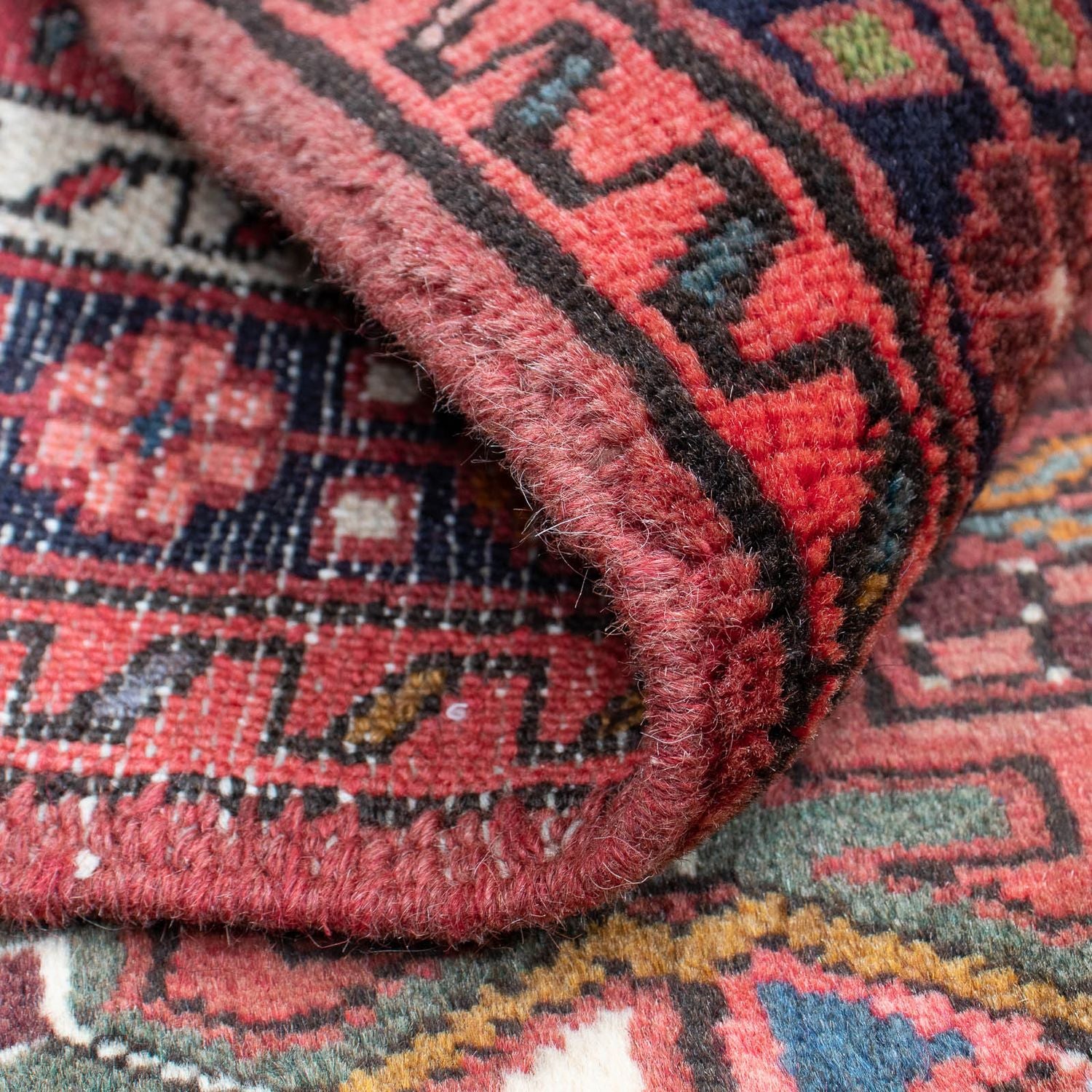 Alfombra persa - Nómada - 115 x 75 cm - rojo oscuro