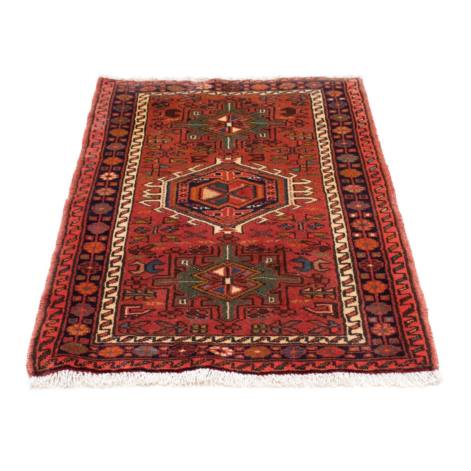Alfombra persa - Nómada - 115 x 75 cm - rojo oscuro