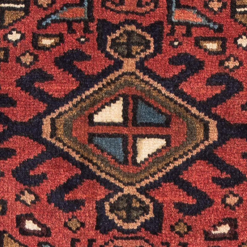 Alfombra persa - Nómada - 100 x 67 cm - rojo oscuro