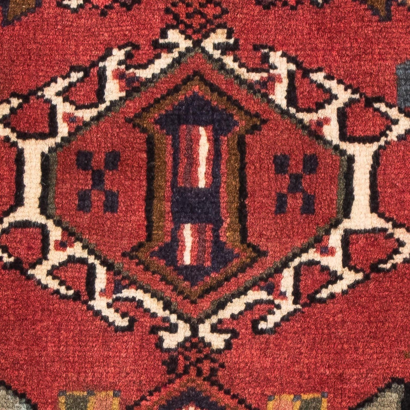 Alfombra persa - Nómada - 98 x 70 cm - rojo oscuro