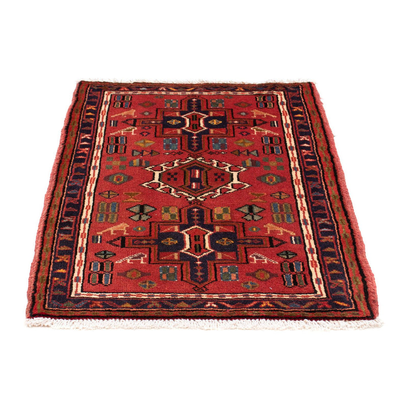 Alfombra persa - Nómada - 98 x 70 cm - rojo oscuro