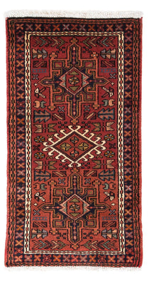 Alfombra persa - Nómada - 116 x 60 cm - rojo oscuro