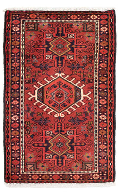 Alfombra persa - Nómada - 105 x 65 cm - rojo oscuro