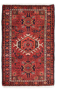 Alfombra persa - Nómada - 105 x 65 cm - rojo oscuro