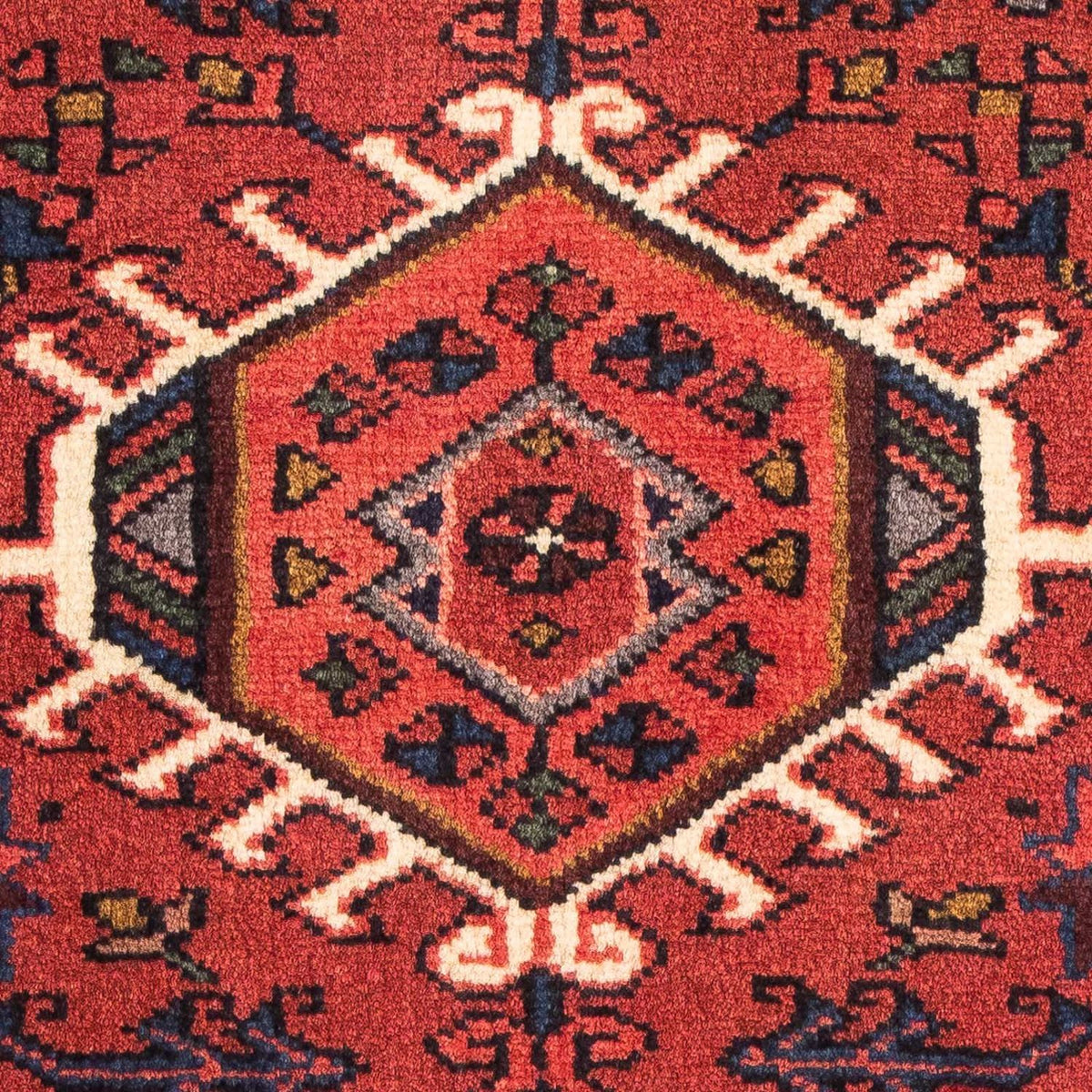 Alfombra persa - Nómada - 105 x 65 cm - rojo oscuro