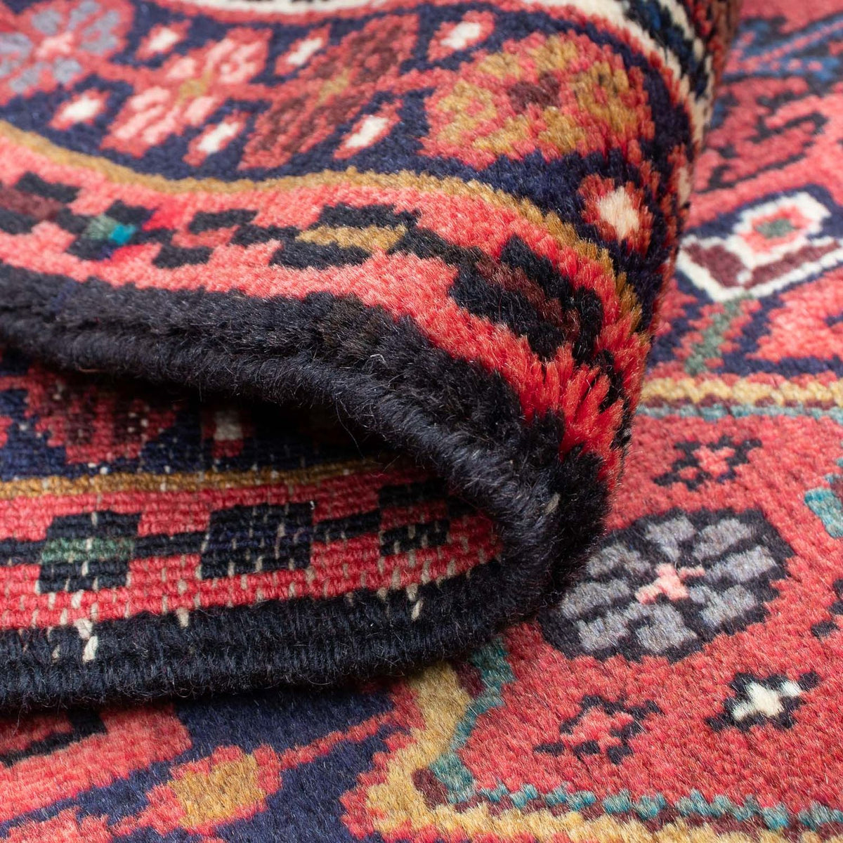 Alfombra persa - Nómada - 105 x 65 cm - rojo oscuro