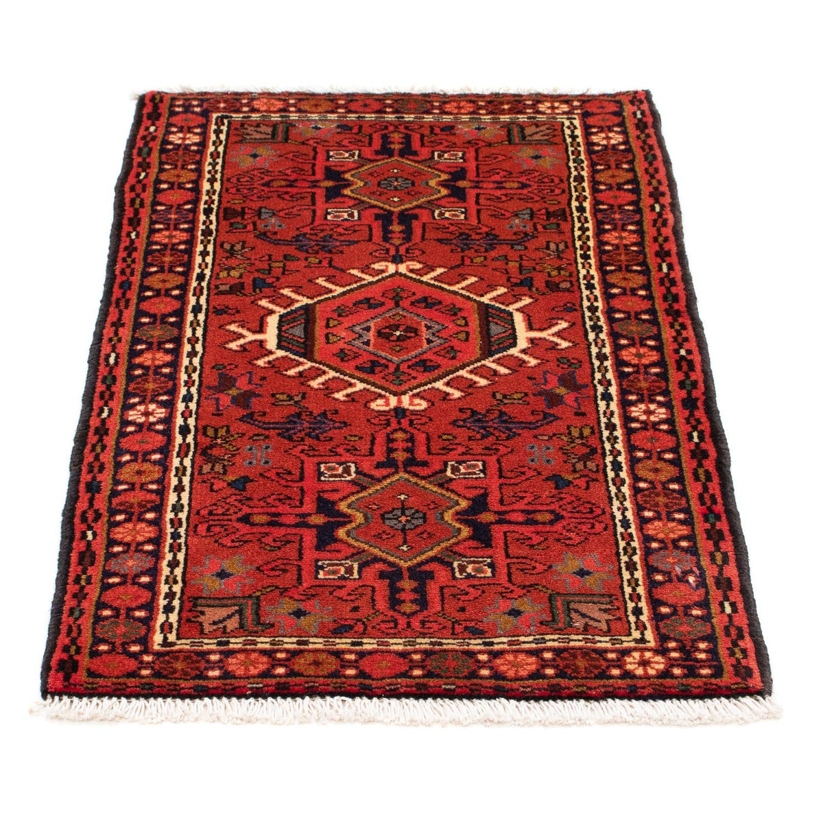 Alfombra persa - Nómada - 105 x 65 cm - rojo oscuro