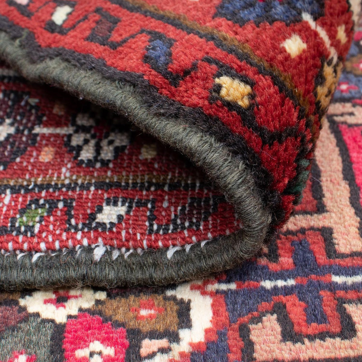 Alfombra persa - Nómada - 105 x 70 cm - rojo oscuro