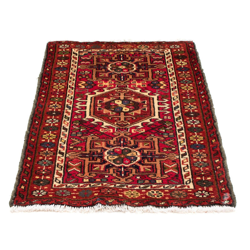 Alfombra persa - Nómada - 105 x 70 cm - rojo oscuro