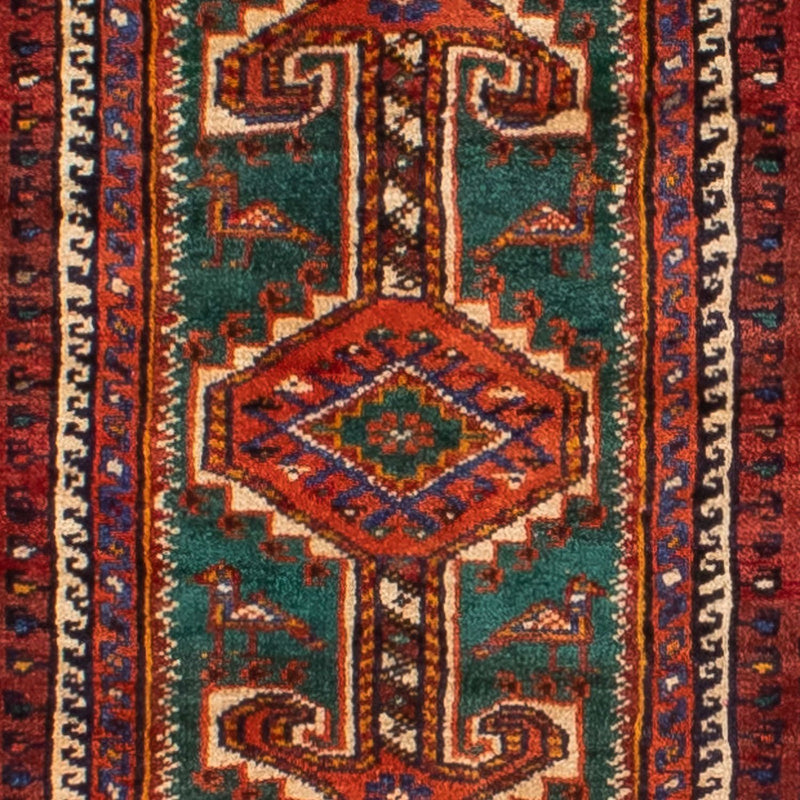 Alfombra de pasillo Alfombra persa - Nómada - 337 x 103 cm - rojo oscuro