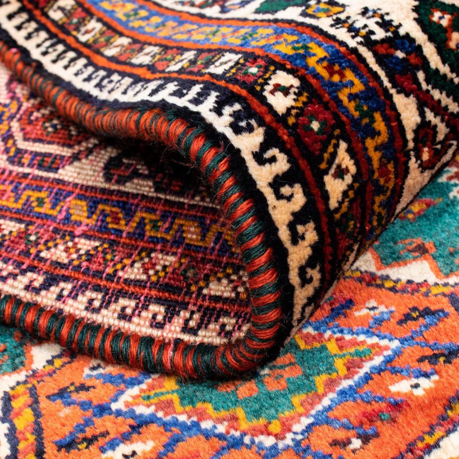 Alfombra de pasillo Alfombra persa - Nómada - 337 x 103 cm - rojo oscuro