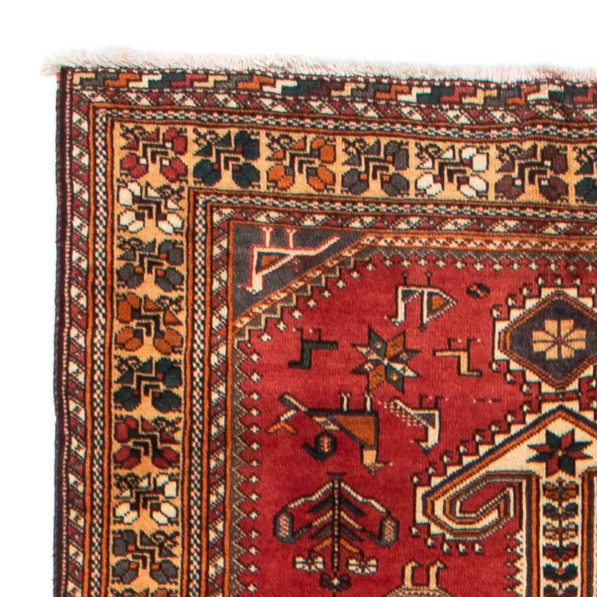 Alfombra de pasillo Alfombra persa - Nómada - 361 x 108 cm - rojo oscuro