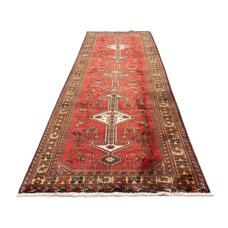 Alfombra de pasillo Alfombra persa - Nómada - 361 x 108 cm - rojo oscuro