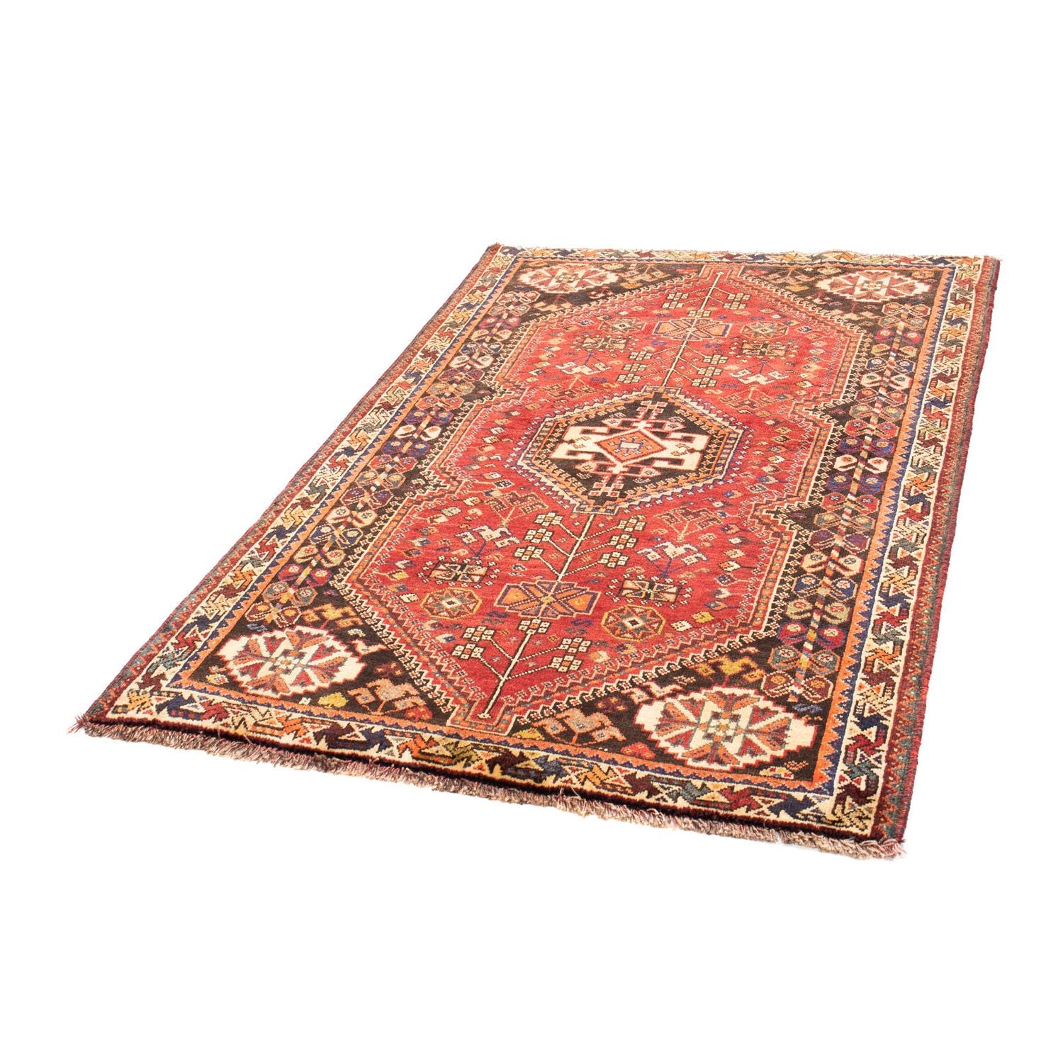 Alfombra persa - Nómada - 153 x 106 cm - rojo oscuro