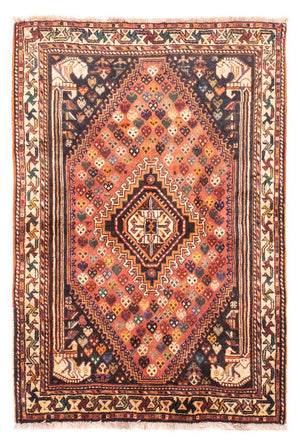 Alfombra persa - Nómada - 160 x 112 cm - rojo claro
