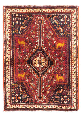 Alfombra persa - Nómada - 165 x 113 cm - rojo oscuro
