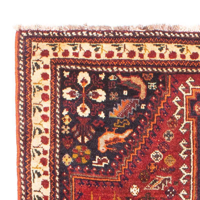 Alfombra persa - Nómada - 165 x 113 cm - rojo oscuro
