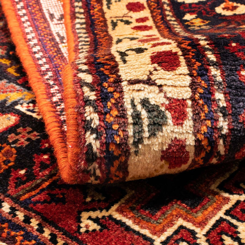 Alfombra persa - Nómada - 165 x 113 cm - rojo oscuro