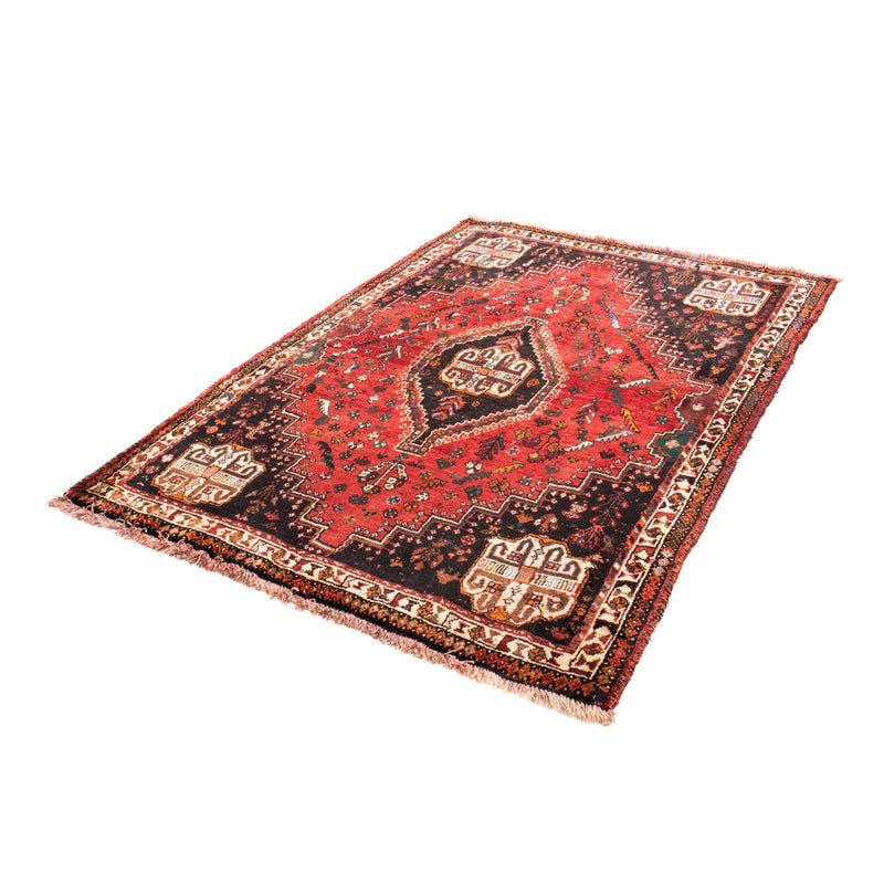 Alfombra persa - Nómada - 162 x 117 cm - rojo oscuro