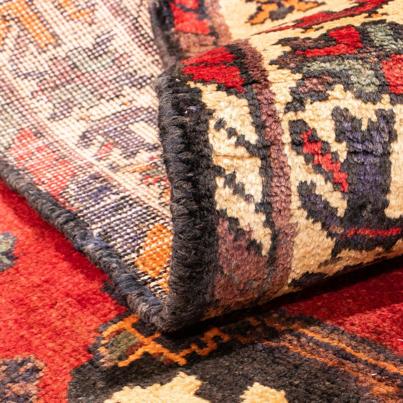 Alfombra persa - Nómada - 155 x 110 cm - rojo oscuro