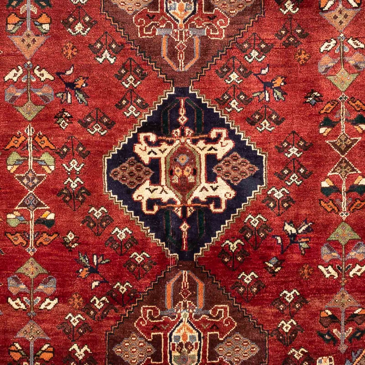 Alfombra persa - Nómada - 265 x 168 cm - rojo oscuro
