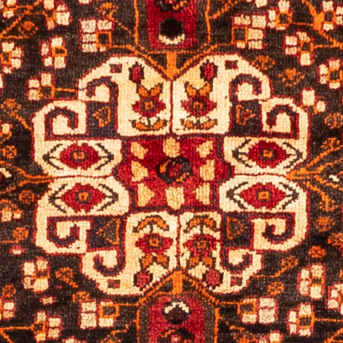 Alfombra persa - Nómada - 250 x 160 cm - rojo oscuro