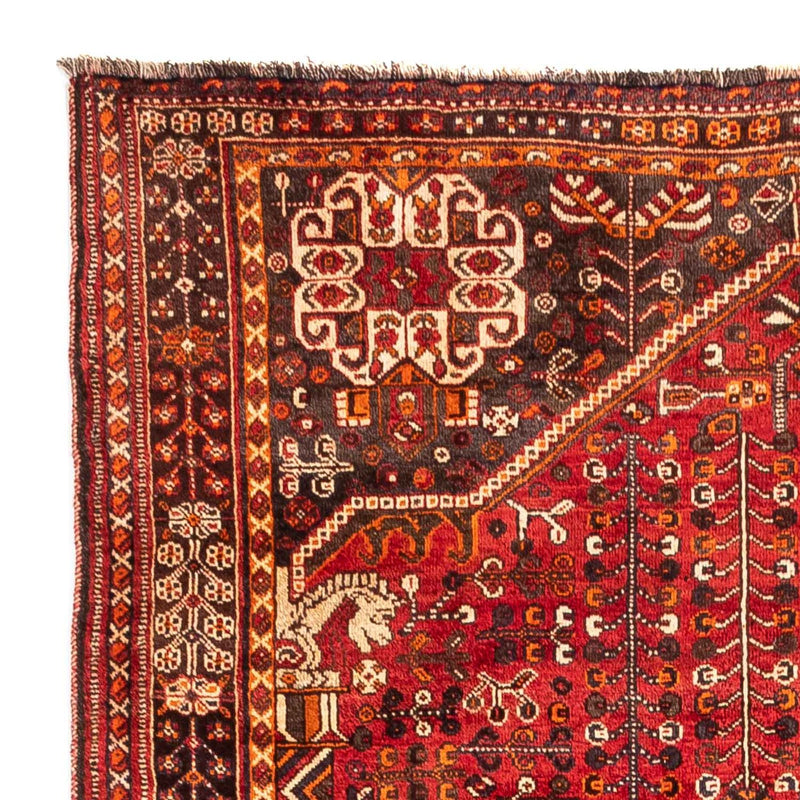 Alfombra persa - Nómada - 250 x 160 cm - rojo oscuro